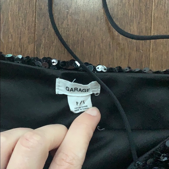 Garage Sequin Crop Top - Picture 2 of 2